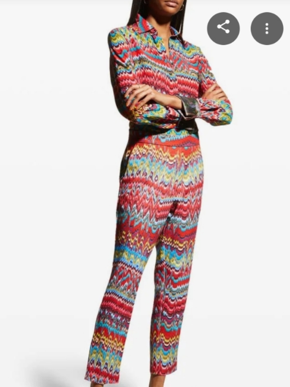 Robert Graham Dani Pants Chevron Abstract - Picture 2 of 8